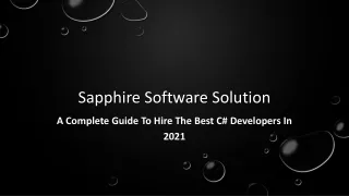 sapphire software solution