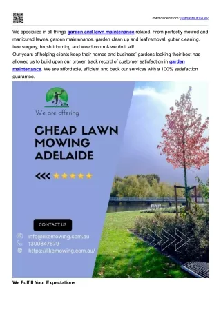 Garden Care Adelaideaide