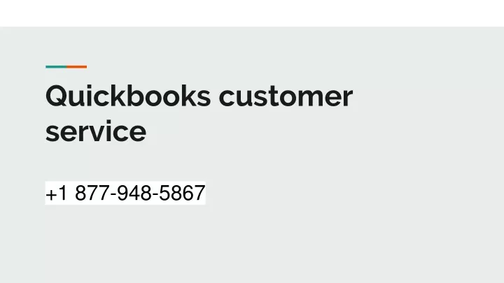 quickbooks customer service