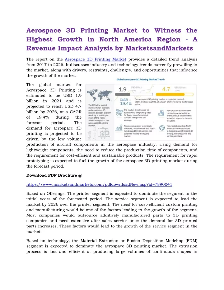 aerospace 3d printing market to witness