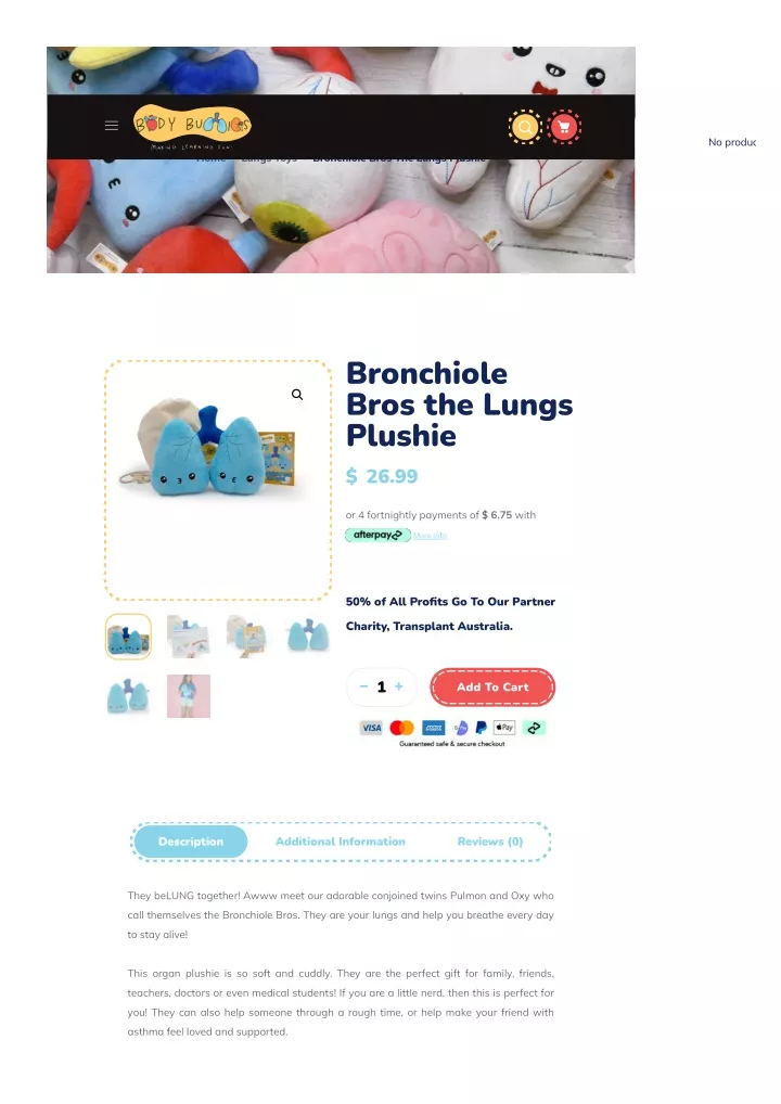 shop now bronchiole bros the lungs plushie lungs