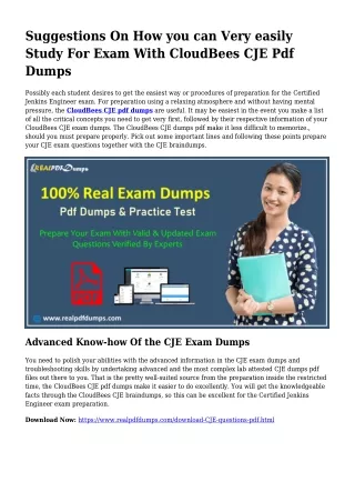 Polish Your Competencies With the Aid Of CJE Pdf Dumps