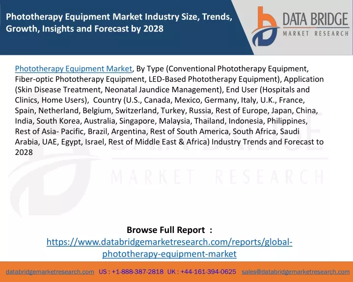 phototherapy equipment market industry size
