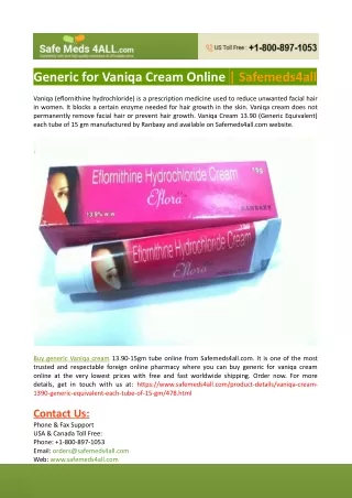 generic for vaniqa cream online safemeds4all