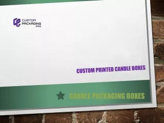 Candle Packaging Boxes