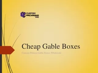 Cheap Gable Boxes