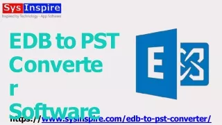 EDB to PST Converter PPT