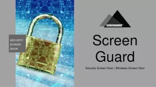 ScreenGuard - Security Mesh Screen Door