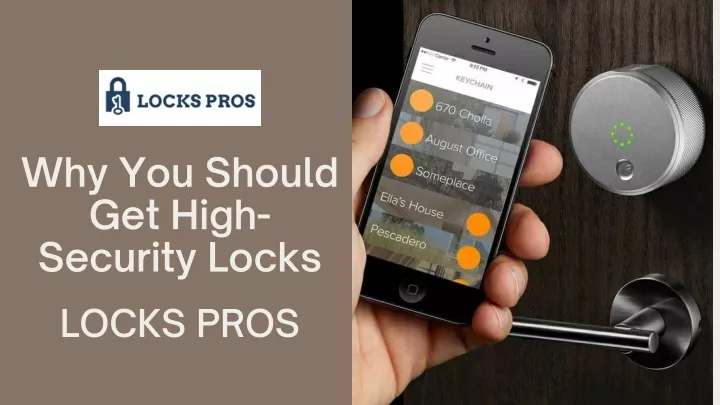 why you should get high security locks