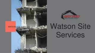 Watson Site Services - Asbestos Removal Newcastle