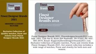Finestdesignerbrands2021 - Ph 855-585-2679
