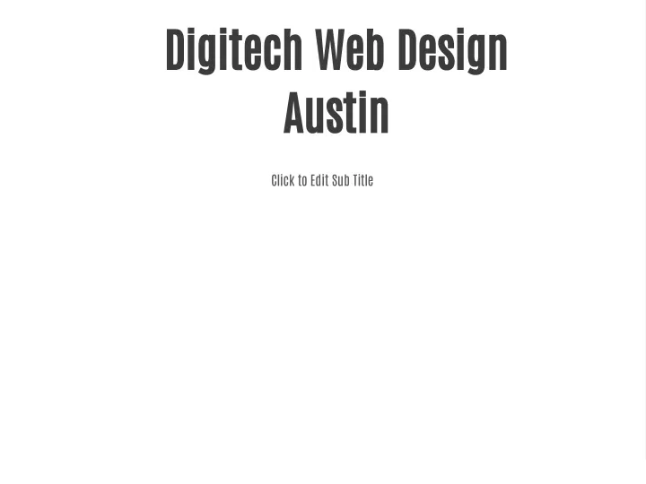 digitech web design austin
