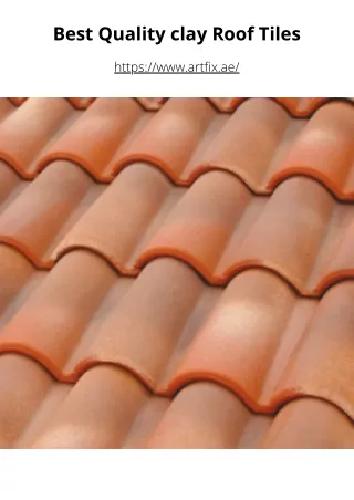 Best Quality clay Roof Tiles