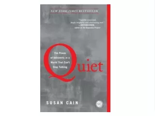 Download [PDF] Quiet: The Power of Introverts in a World That Can't Stop Talking DOWNLOAD EBOOK PDF KINDLE