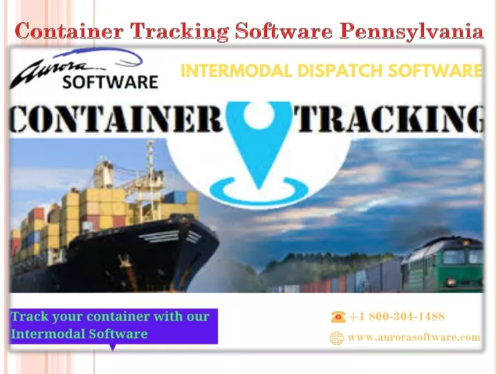 container tracking software pennsylvania