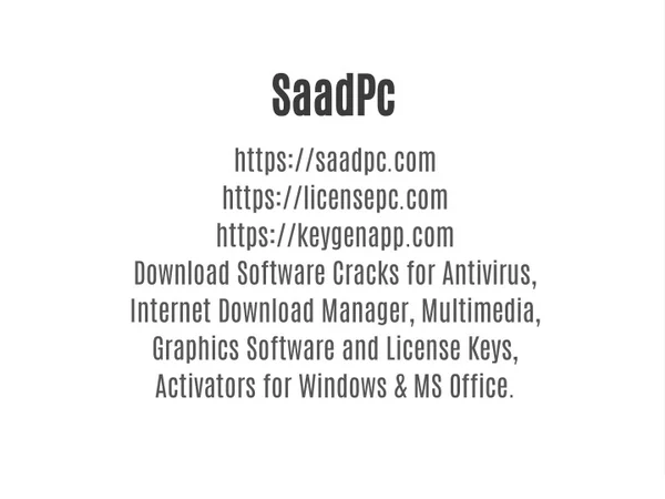 saadpc https saadpc com https licensepc com https