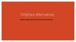 OnlyFans Alternatives