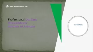 Qui Tam Whistleblower Attorney in Georgia