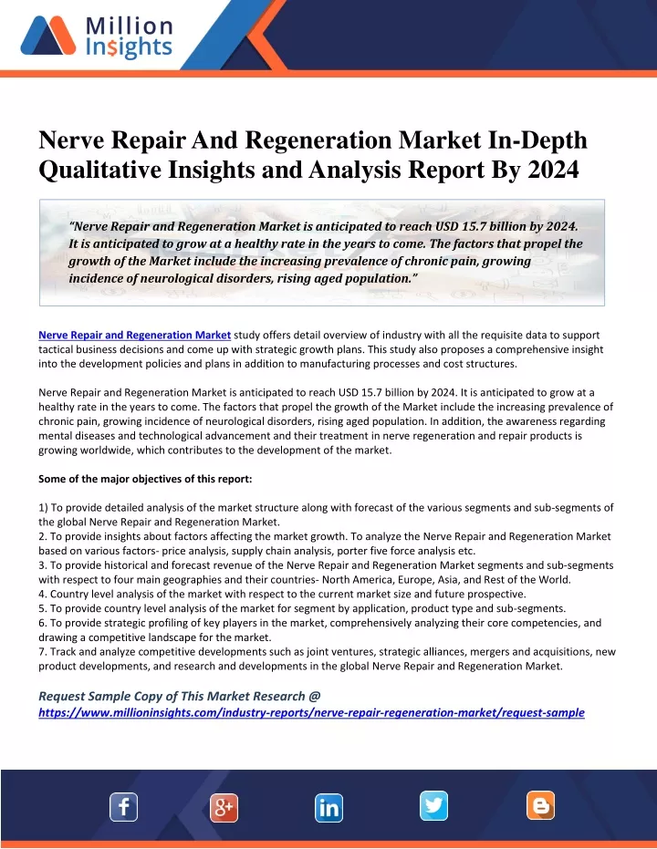 nerve repair and regeneration market in depth