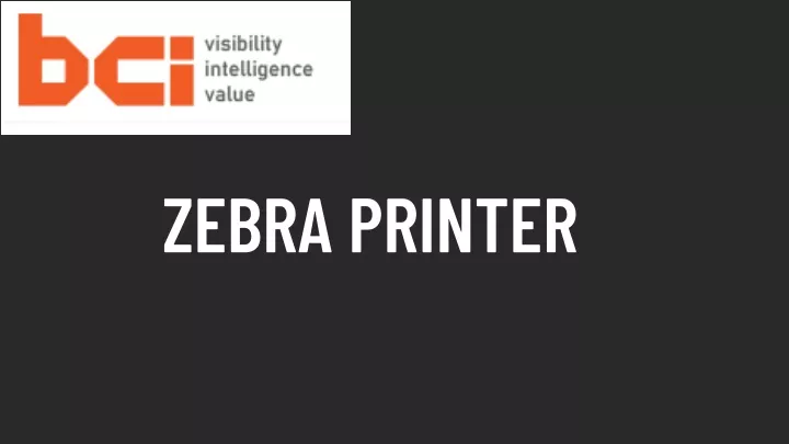 zebra printer