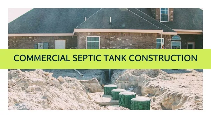 commercial septic tank construction