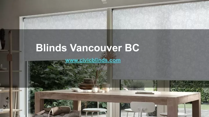 blinds vancouver bc