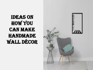 ideas on how you can make handmade wall d cor