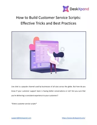 how to build customer service scripts effective