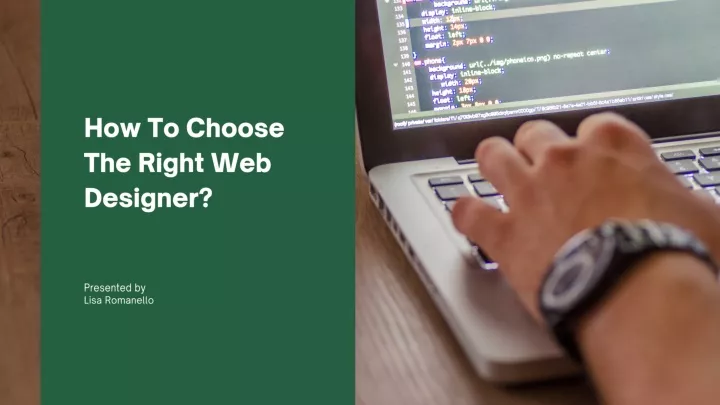 how to choose the right web designer