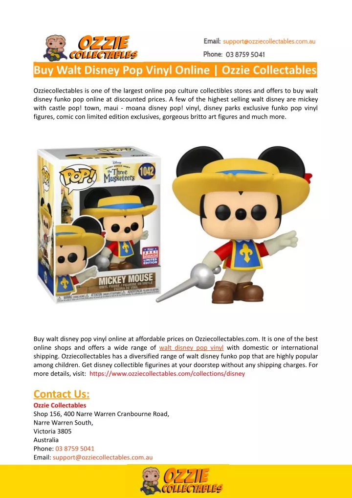 buy walt disney pop vinyl online ozzie