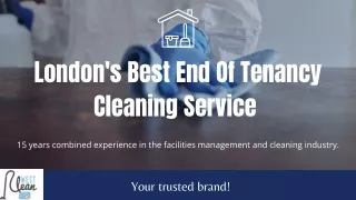 London's Best End Of Tenancy Cleaning Service