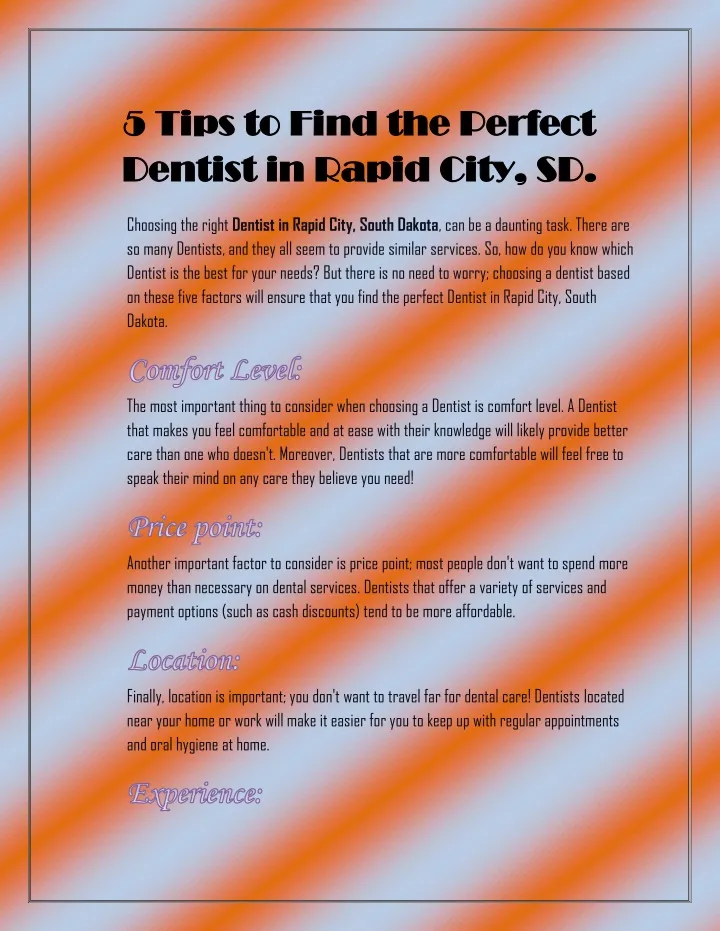 5 tips to find the perfect 5 tips to find