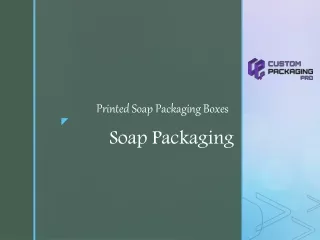 Printed Soap Packaging