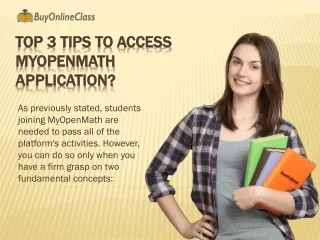 Top 3 tips to access myopenmath application