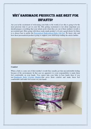why handmade products are best for why handmade