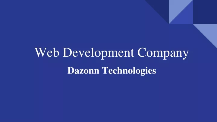 web development company