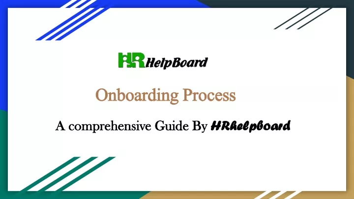 onboarding process