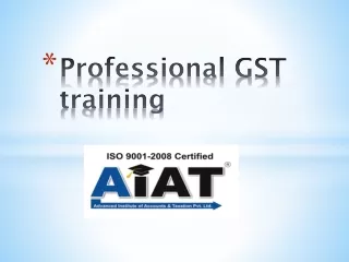 Professional GST training2