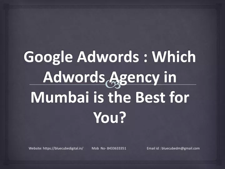 google adwords which adwords agency in mumbai is the best for you