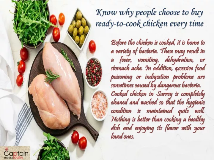 know why people choose to buy ready to cook