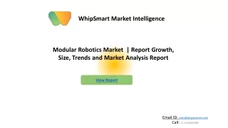 Modular Robotics Market  – Global Industry Trends and Forecast to 2027