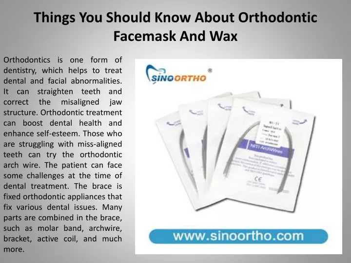 things you should know about orthodontic facemask