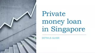 Private money loan in Singapore