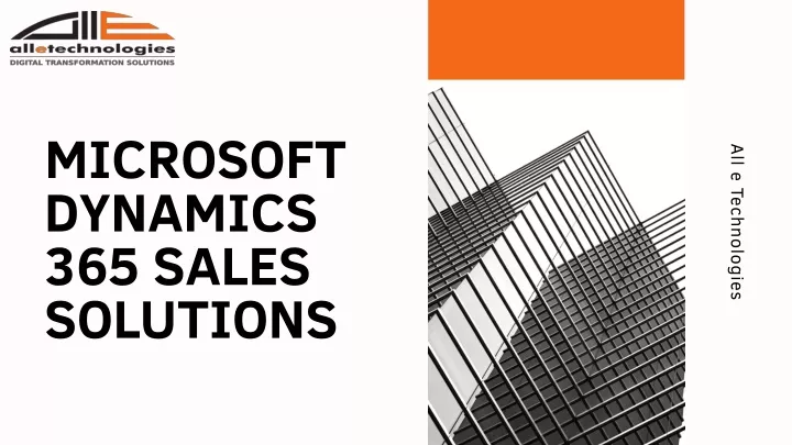 microsoft dynamics 365 sales solutions