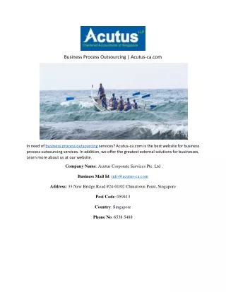business process outsourcing acutus ca com