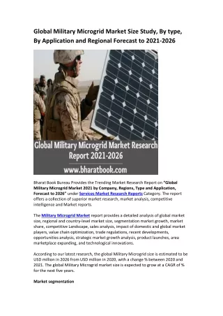 global military microgrid market size study