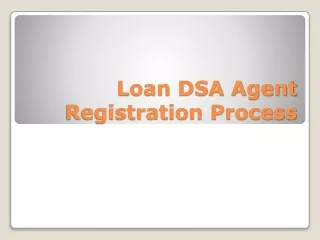 loan dsa agent registration process