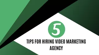 5 Tips for Hiring Video Marketing Agency
