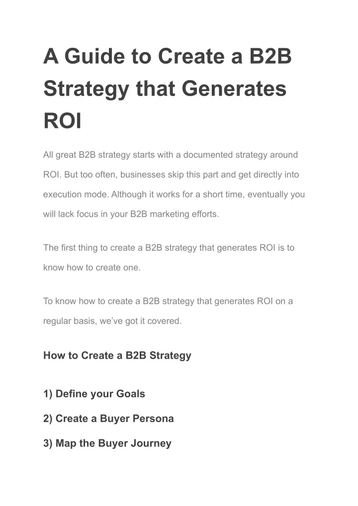 PPT - Digital ZoneGuide To Create A B2B Strategy PowerPoint ...