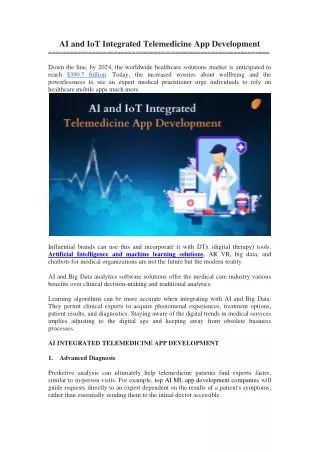 ai and iot integrated telemedicine